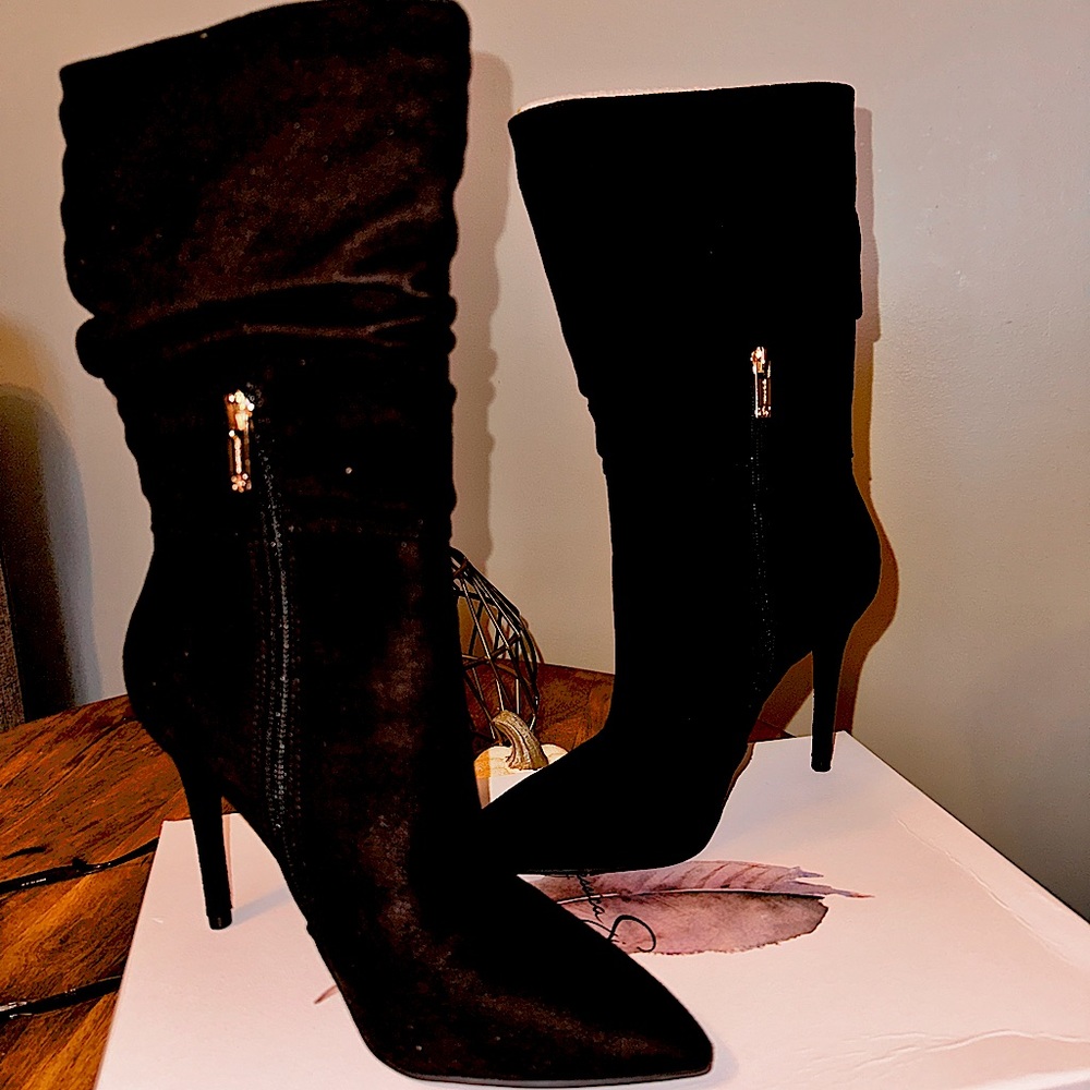 Black shade Jessica Simpson calf boots size 8 ( fits a 7.5 these fit good too)